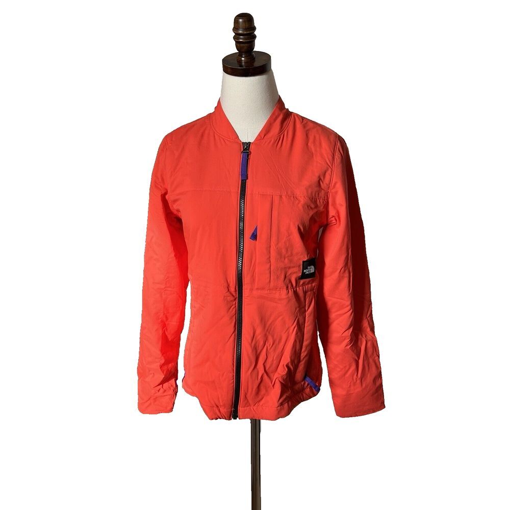 North Face Team Kit‎ Mid Layer Flare Sz XS AJ845 Orange Flare Zip